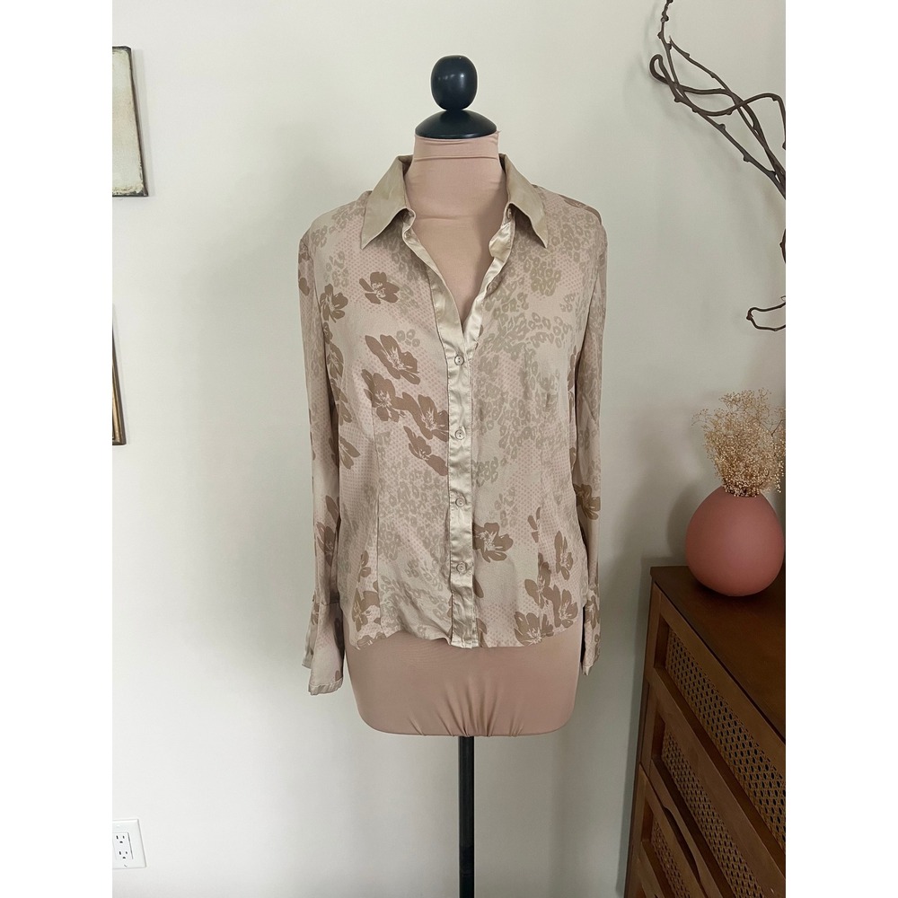 Vintage 90s Silk Jones Wear Blouse